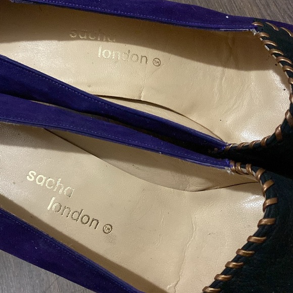 Sacha London Suede  Pointed Toe Heel Pumps Size 10 - Picture 12 of 16